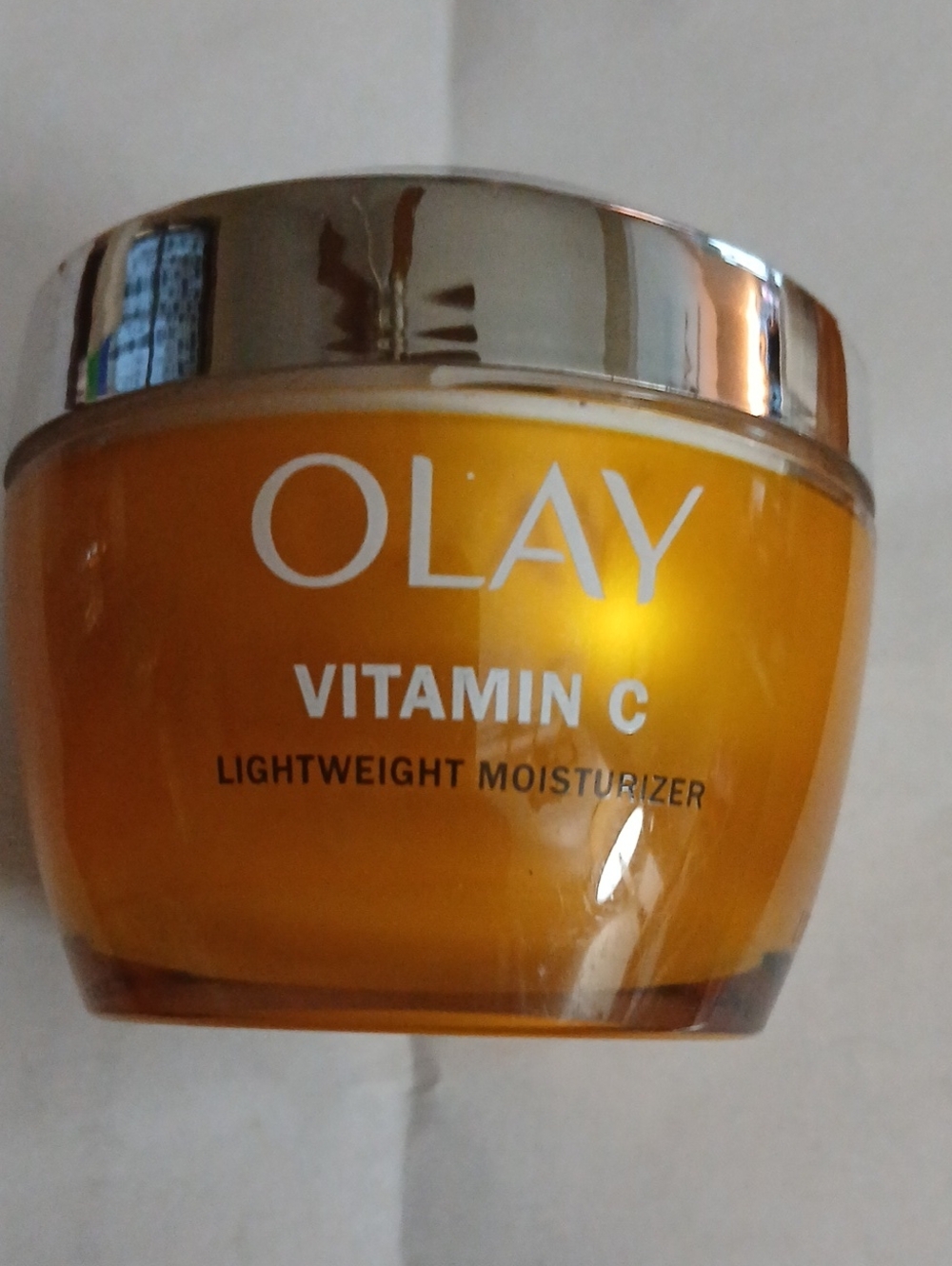 OLAY Vitamin C Lightweight Moisturizer - Gold and Orange Jar